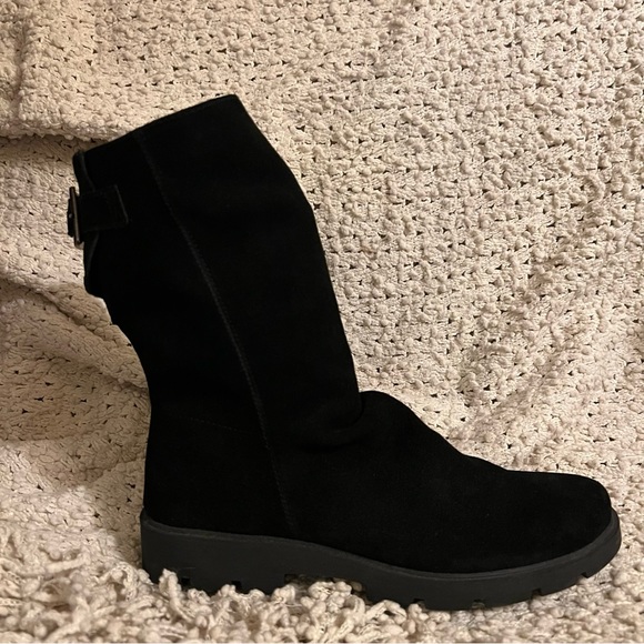 The Flexx brand Moving Up waterproof suede boot. Black - Picture 4 of 5